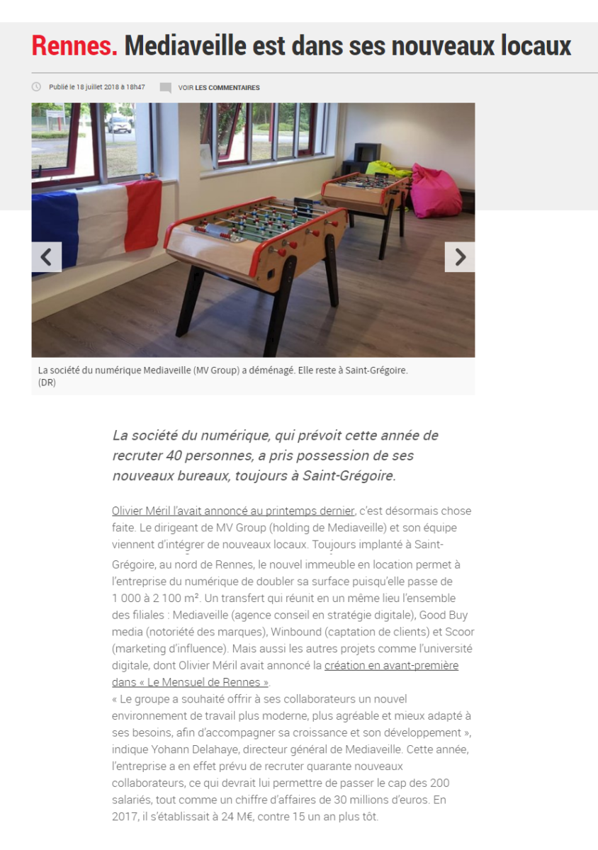 MV Group déménage !